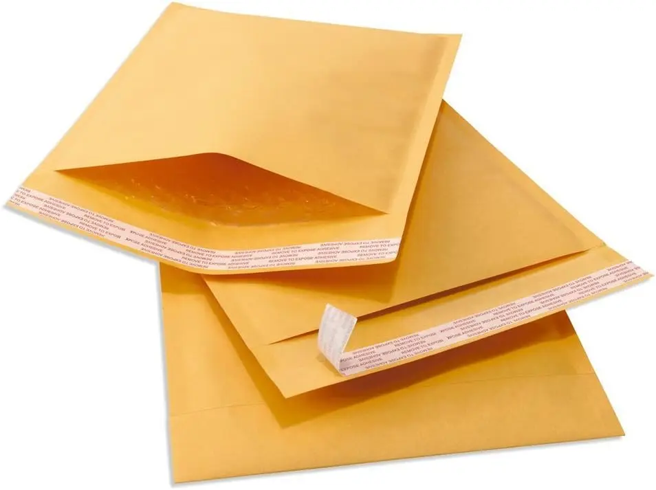 25 Pack Gold Kraft Bubble Mailers 10.5x16 Inches Self-Seal Padded Envelopes
25 Pack Gold Kraft Bubble Mailers 10.5x16 Inches Self-Seal Padded Envelopes