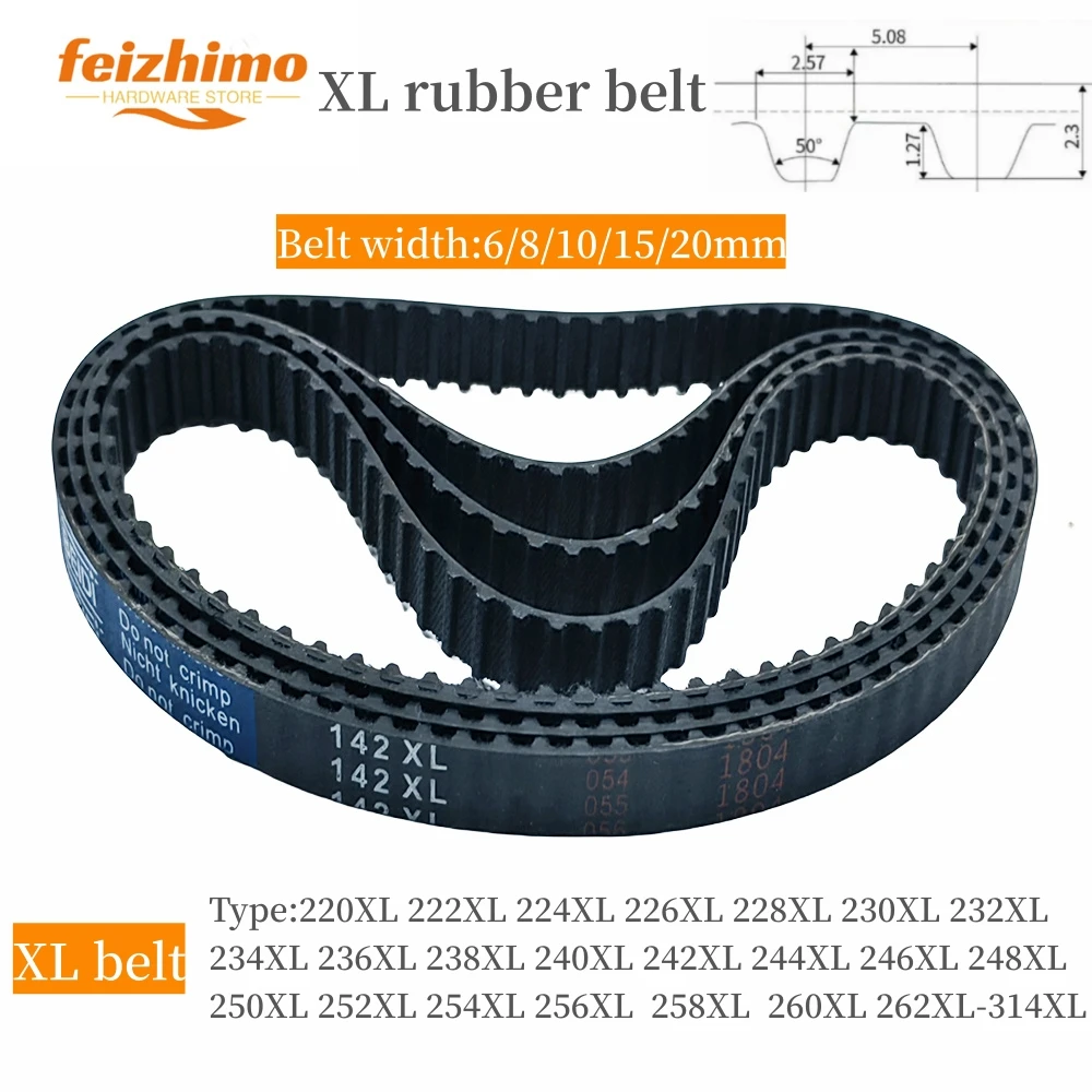 XL High Torque Rubber Timing Belt Width 6/8/10/15/20mm ,Model number 220XL 222XL 224XL 226XL 228XL 230XL 232XL 234XL 236XL-314XL
XL High Torque Rubber Timing Belt Width 6/8/10/15/20mm ,Model number 220XL 222XL 224XL 226XL 228XL 230XL 232XL 234XL 236XL-314XL