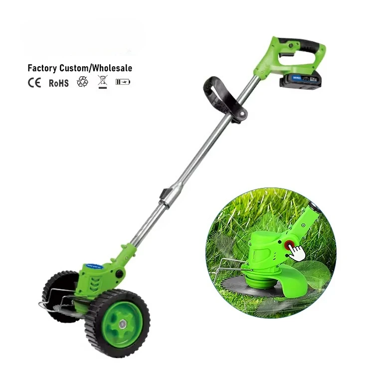 Wholesale21V Cordless Grass Trimmer Wheels Rechargeable Brush Cutter 800W Powerful Electric Weed Eater 150mm Cutting Width
Wholesale21V Cordless Grass Trimmer Wheels Rechargeable Brush Cutter 800W Powerful Electric Weed Eater 150mm Cutting Width