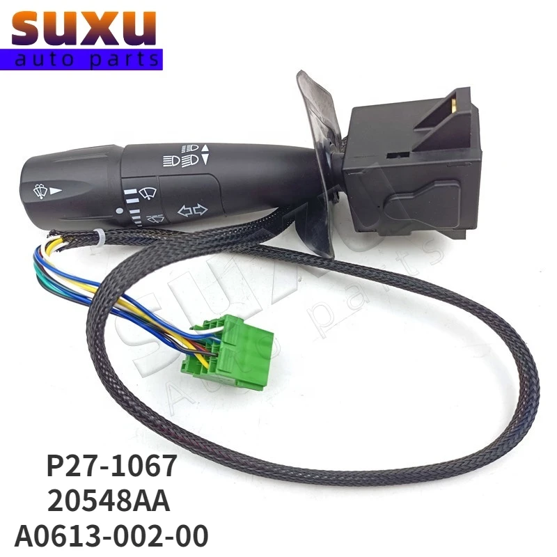 20548AA A0613-002-00 S27764 P27-1067 8Wire Turn Signal Switch for 330/37/65/67/79/84-89 T370 T440 567/79/87 P271067 577.75010
20548AA A0613-002-00 S27764 P27-1067 8Wire Turn Signal Switch for 330/37/65/67/79/84-89 T370 T440 567/79/87 P271067 577.75010