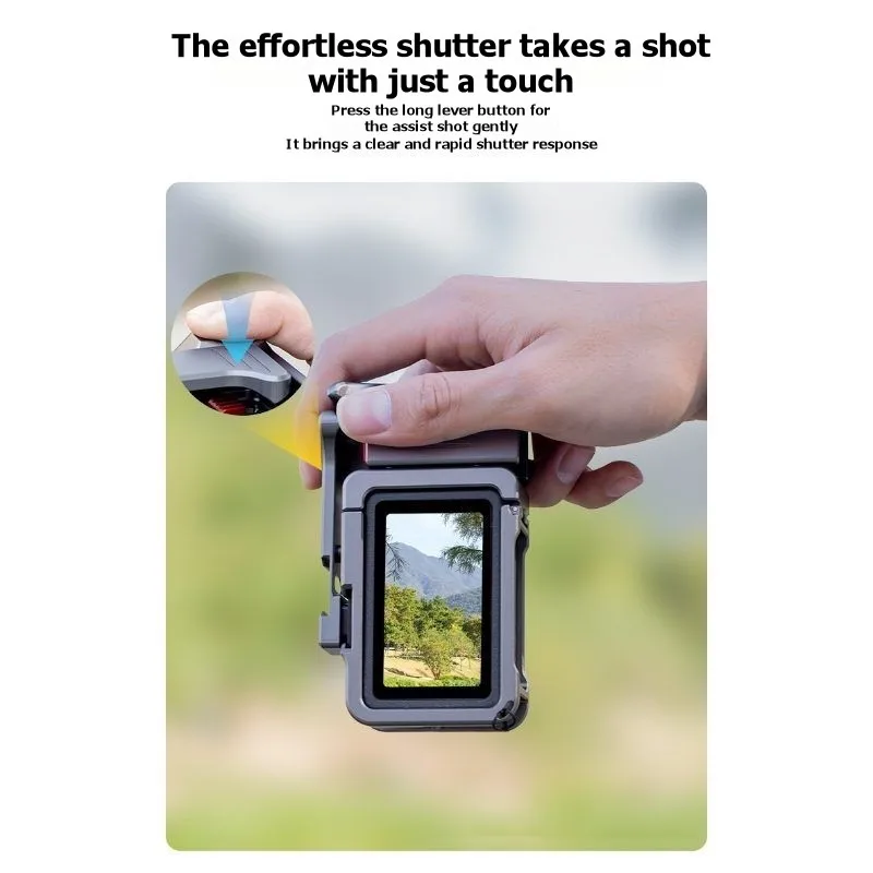 ABUO-For DJI OSMO Action 6 Compatible Shutter Button Camera Grip Holder Photography Handle For DJI Action 6 Sports Camera Access
ABUO-For DJI OSMO Action 6 Compatible Shutter Button Camera Grip Holder Photography Handle For DJI Action 6 Sports Camera Access