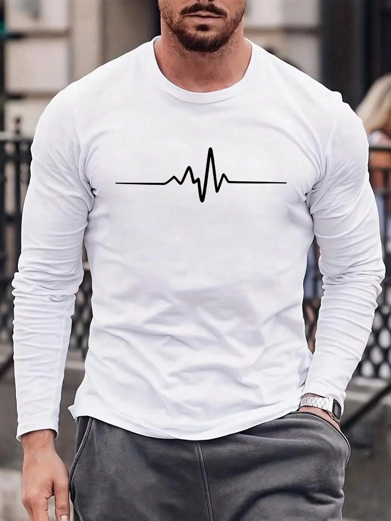 Men's Simple Autumn Long-sleeved Shirt Base Layer T-shirt Business Outing Style Letter Print Casual Sportswear Breathable
Men's Simple Autumn Long-sleeved Shirt Base Layer T-shirt Business Outing Style Letter Print Casual Sportswear Breathable
