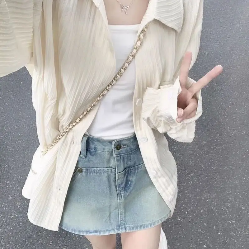 French Texture and Sunscreen Shirt for Women in Spring and Summer Design Niche Style Long Sleeve Thin Shirt Jacket Trendy
French Texture and Sunscreen Shirt for Women in Spring and Summer Design Niche Style Long Sleeve Thin Shirt Jacket Trendy
