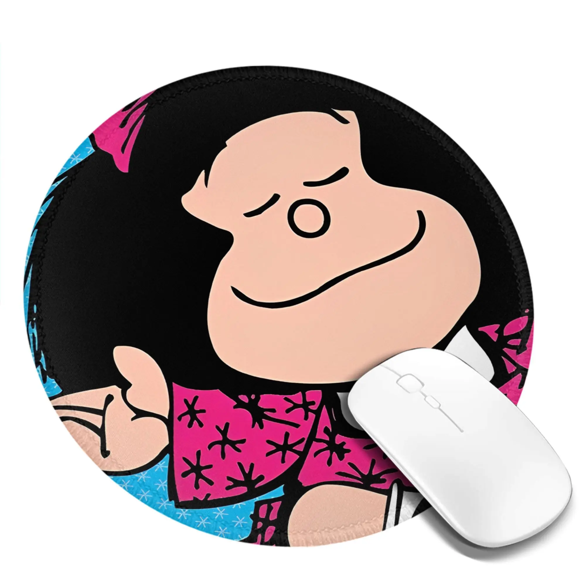 Mafalda Comic Cartoon Kawaii Round Mouse Pad Aesthetic Rubber Gaming Mousepad For Office Home Computer Waterproof Mouse Mats
Mafalda Comic Cartoon Kawaii Round Mouse Pad Aesthetic Rubber Gaming Mousepad For Office Home Computer Waterproof Mouse Mats