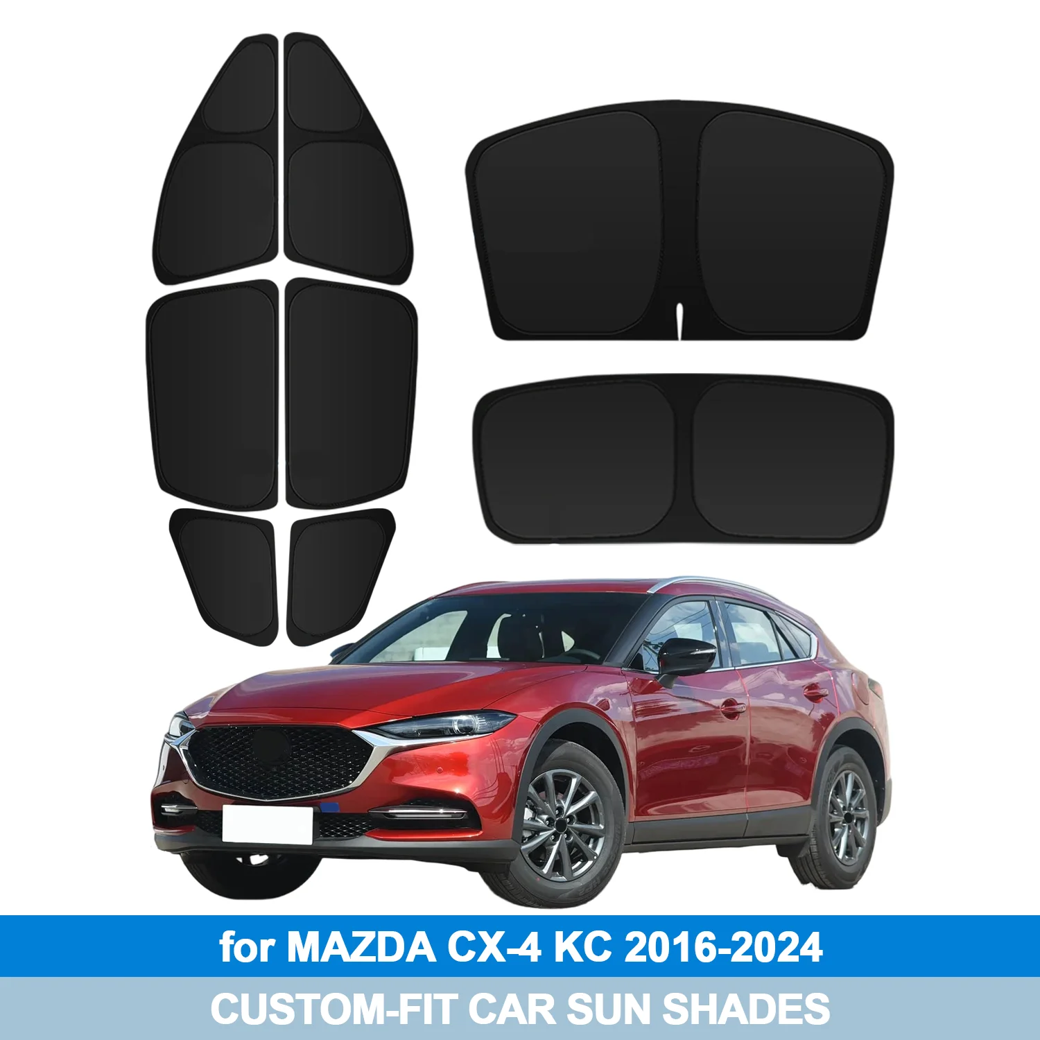 For MAZDA CX-4 KC 2016-2024 Windshield Sun Shade Side Window Shades Cover Sun Visor Shield Privacy Protection Car Accessories
For MAZDA CX-4 KC 2016-2024 Windshield Sun Shade Side Window Shades Cover Sun Visor Shield Privacy Protection Car Accessories
