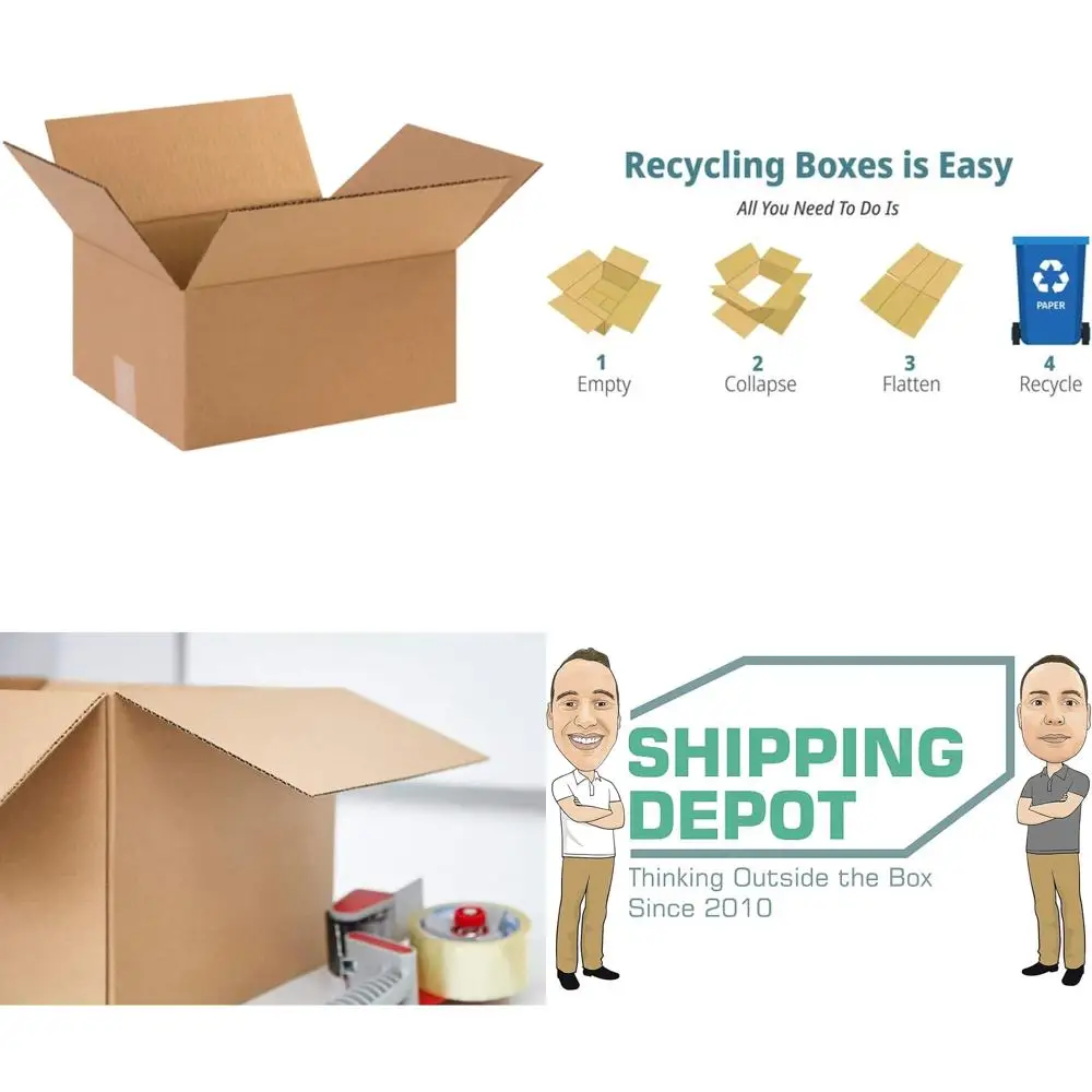50-Pack 12x10x6 Inch Corrugated Cardboard Boxes for Shipping and Storage
50-Pack 12x10x6 Inch Corrugated Cardboard Boxes for Shipping and Storage