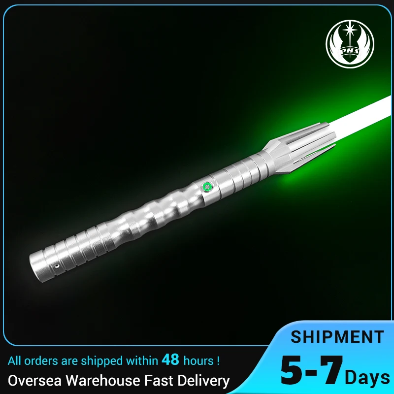 PHS Lightsaber Black handle RGB Color Saber-pernach Staff Balanced swing Heavy duel metal lightsaber Cosplay toy NEW
PHS Lightsaber Black handle RGB Color Saber-pernach Staff Balanced swing Heavy duel metal lightsaber Cosplay toy NEW