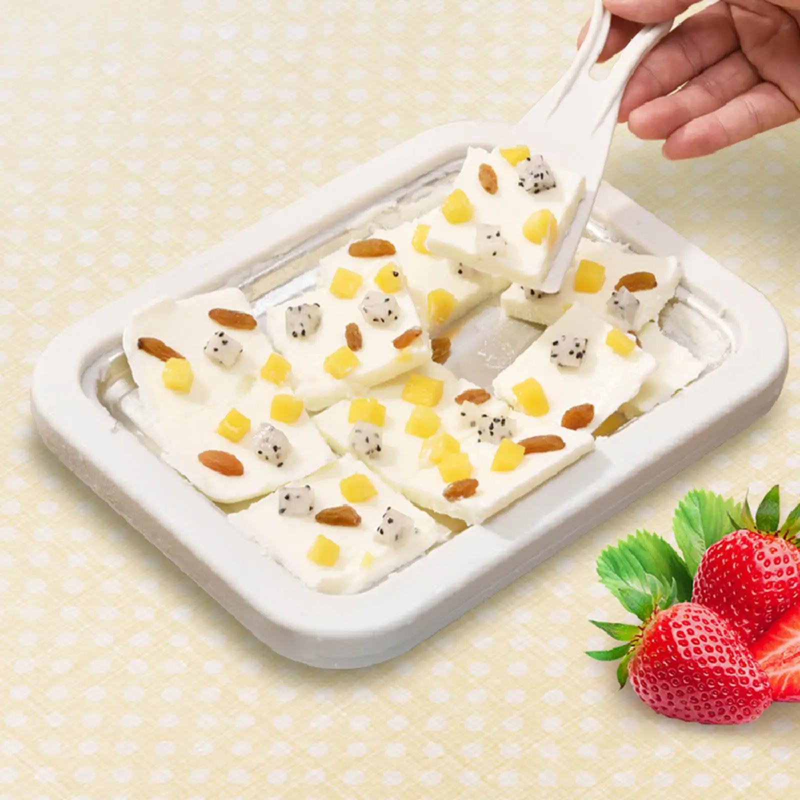 Ice Maker with 2 s Stainless Steel Pan Yogurt Family Use Freezer Pan Homemade Fruit
Ice Maker with 2 s Stainless Steel Pan Yogurt Family Use Freezer Pan Homemade Fruit