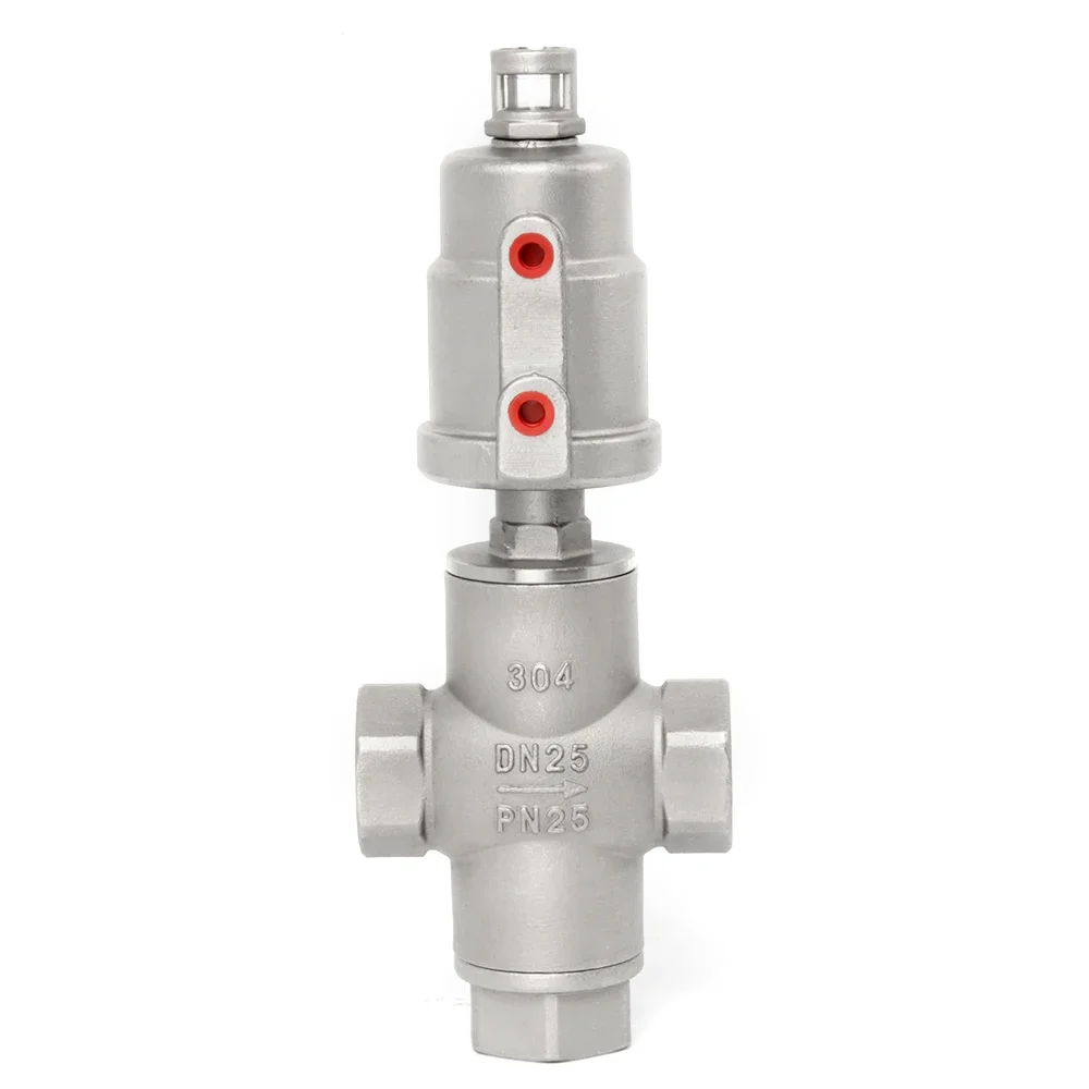 DN15/20/25Tri Clamp1/2" 3/4" 1" BSPT Tee 3 Ways 304 Stainless Steel Pneumatic Actuated Angle Seat Valve
DN15/20/25Tri Clamp1/2" 3/4" 1" BSPT Tee 3 Ways 304 Stainless Steel Pneumatic Actuated Angle Seat Valve