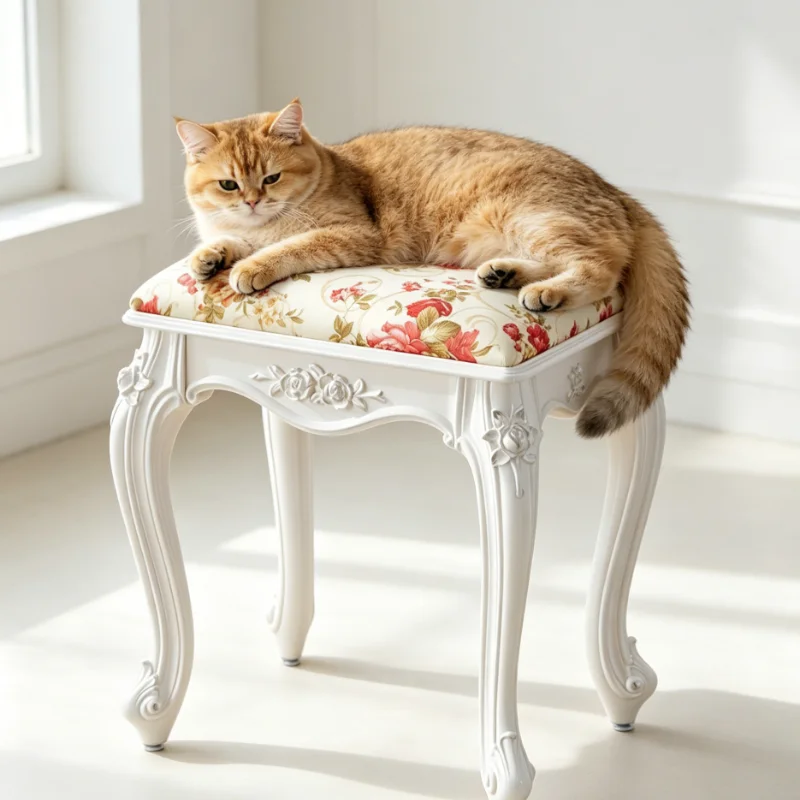 Classic European Style Stool Tough ABS Plastic Frame Soft PU Seat with Beautiful Rose Motif for Modern Retro Classic Interiors
Classic European Style Stool Tough ABS Plastic Frame Soft PU Seat with Beautiful Rose Motif for Modern Retro Classic Interiors