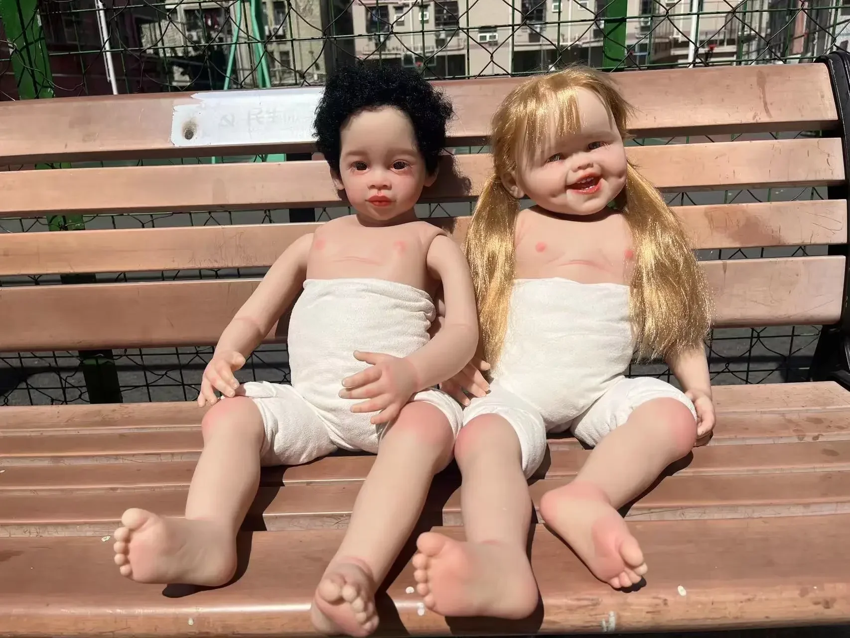 DLS Customized Limited Supply 29inch Reborn Baby Doll Dimple Hand-Rooted Blond Hair Painted Kits DIY Part
DLS Customized Limited Supply 29inch Reborn Baby Doll Dimple Hand-Rooted Blond Hair Painted Kits DIY Part
