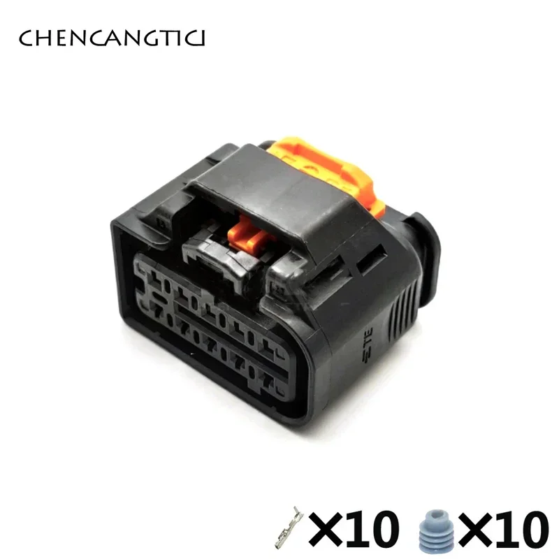 1 Set 10 Pin 1.2 mm Tyco Automotive Waterproof Headlight Connector Car Female Wire Harness Plug Electrical for Peugeot 1801600-1
1 Set 10 Pin 1.2 mm Tyco Automotive Waterproof Headlight Connector Car Female Wire Harness Plug Electrical for Peugeot 1801600-1