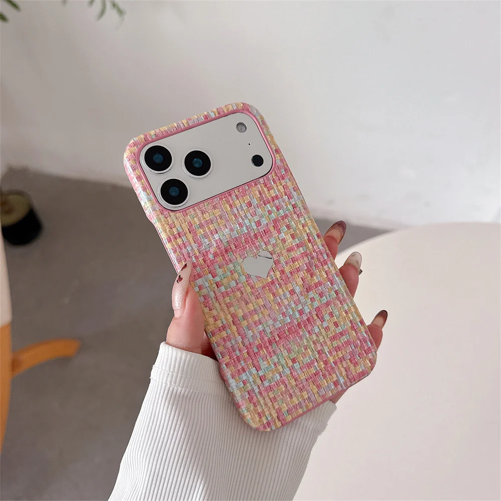 17 Pro Max Chic Stylish Elegant Metal Heart Magnetic Phone Case for iPhone 16 15 14 13 Pro Cozy Tweed Texture Slim Protect Cover
17 Pro Max Chic Stylish Elegant Metal Heart Magnetic Phone Case for iPhone 16 15 14 13 Pro Cozy Tweed Texture Slim Protect Cover