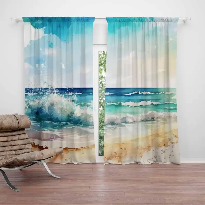 Sea Wave Curtains Ocean Nature Bedroom Decor Curtains Black Out Nursery Decor Baby Room Curtain Living Room Curtains
Sea Wave Curtains Ocean Nature Bedroom Decor Curtains Black Out Nursery Decor Baby Room Curtain Living Room Curtains
