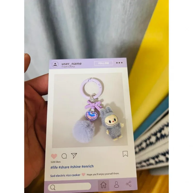 New mini Labubu keychain kawaii cartoon doll backpack decoration pendant car keychain men and women children's day gift
New mini Labubu keychain kawaii cartoon doll backpack decoration pendant car keychain men and women children's day gift