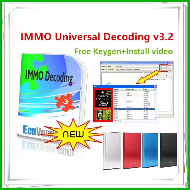 2024 Hot Sell EcuVonix 3.2 IMMO uniwersalne dekodowanie V3.2 usuń IMMO Off + Keygen nieograniczone Crack + instalacja wideo wspa
2024 Hot Sell EcuVonix 3.2 IMMO uniwersalne dekodowanie V3.2 usuń IMMO Off + Keygen nieograniczone Crack + instalacja wideo wspa