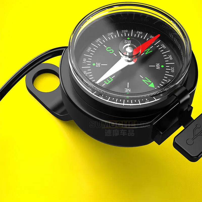 Motorcycle Compass USB Charger Waterproof Quick Charging Adapter Navigation Guide Handlebars Rearview Mirror Mount
Motorcycle Compass USB Charger Waterproof Quick Charging Adapter Navigation Guide Handlebars Rearview Mirror Mount