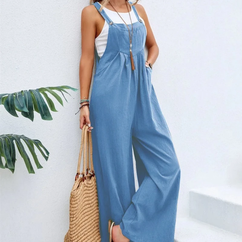 Dungarees Summer Jumpsuit Casual Elegant Overalls Summer Women Loose Fit Fashion Overalls Wide Leg Baggy Bib Overalls Jumpsuit
Dungarees Summer Jumpsuit Casual Elegant Overalls Summer Women Loose Fit Fashion Overalls Wide Leg Baggy Bib Overalls Jumpsuit