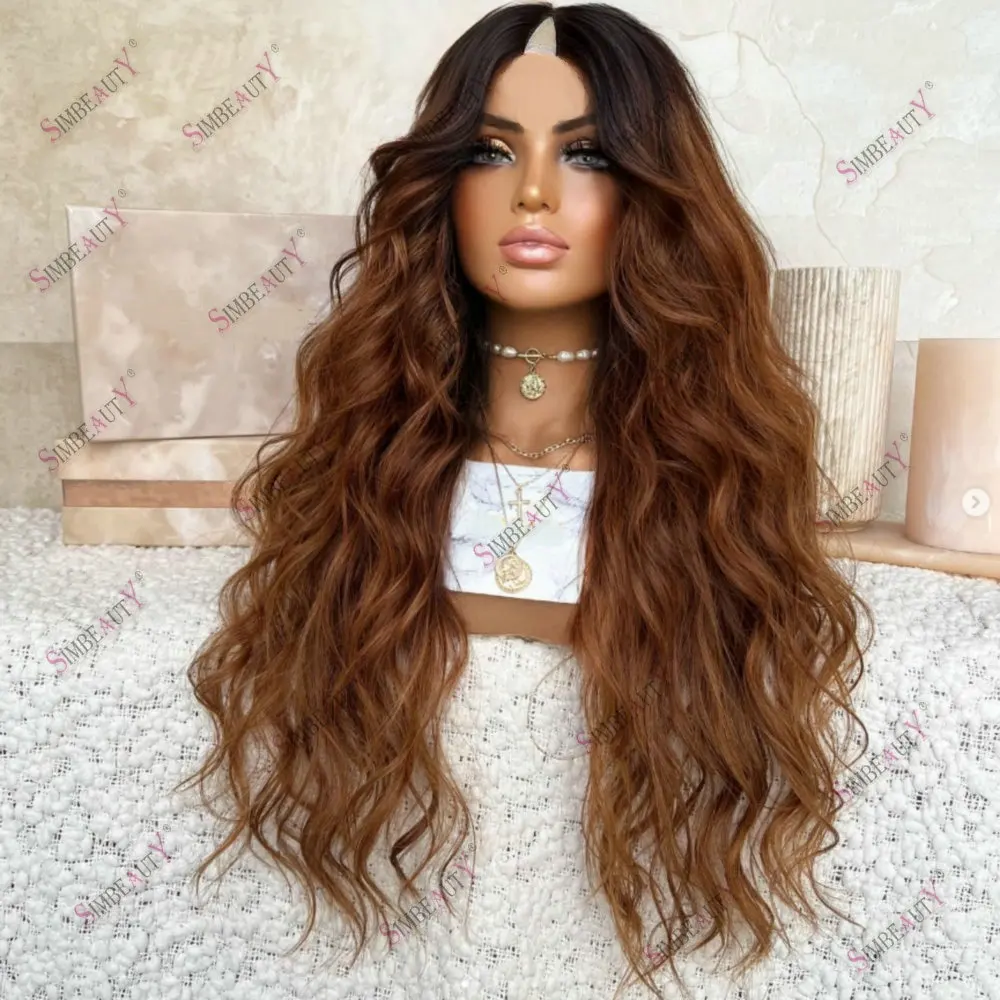 Remy European Ombre Chestnut Brown Human Hair V Part Wigs Water Wave Glueless 1*4 Size U Part Wig Human Hair for Women Easy Wear
Remy European Ombre Chestnut Brown Human Hair V Part Wigs Water Wave Glueless 1*4 Size U Part Wig Human Hair for Women Easy Wear
