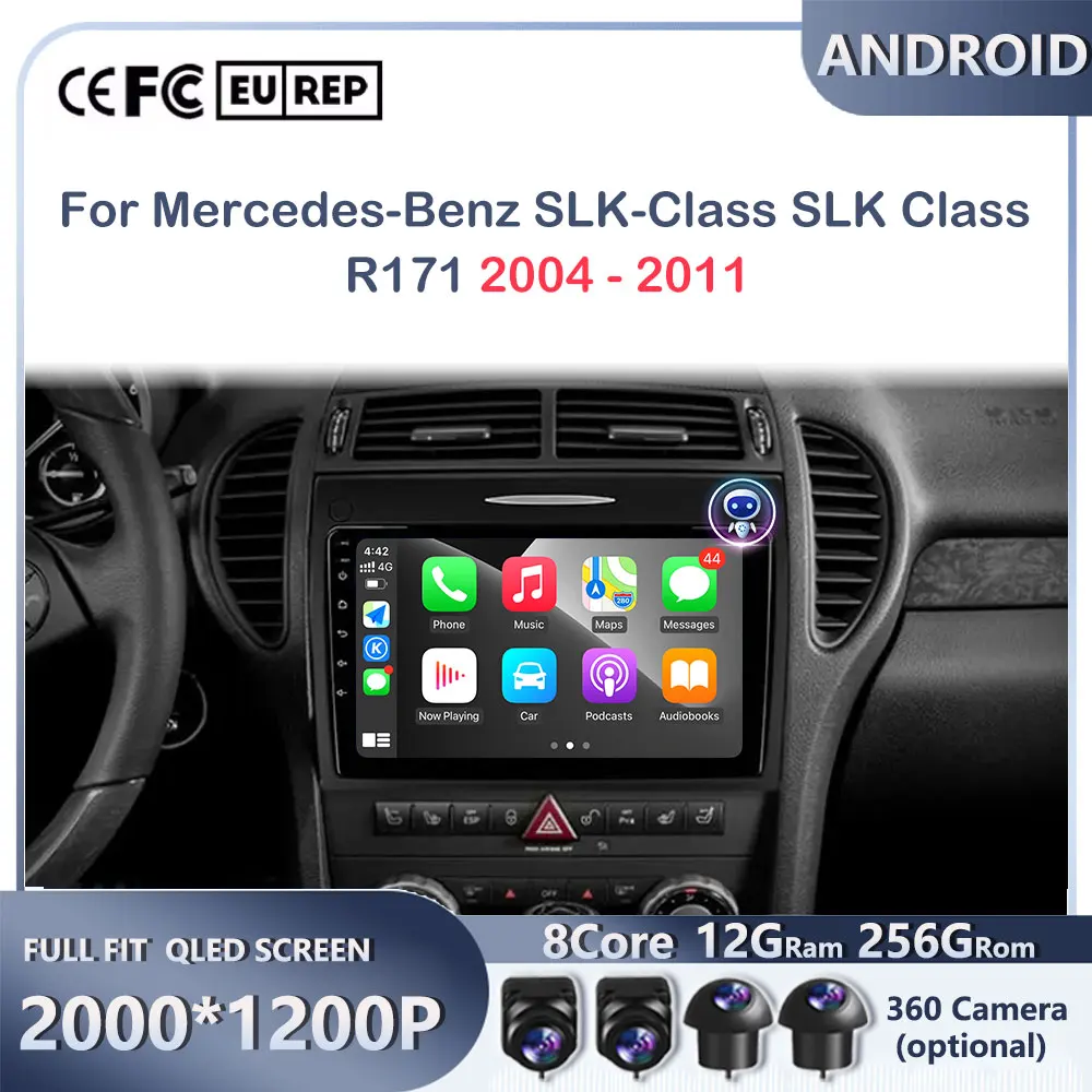 Android Carplay авто радио стерео мультимедийный плеер 2din головное устройство для Mercedes-Benz SLK-Class SLK Class R171 2004-2011 автомобиля
Android Carplay авто радио стерео мультимедийный плеер 2din головное устройство для Mercedes-Benz SLK-Class SLK Class R171 2004-2011 автомобиля