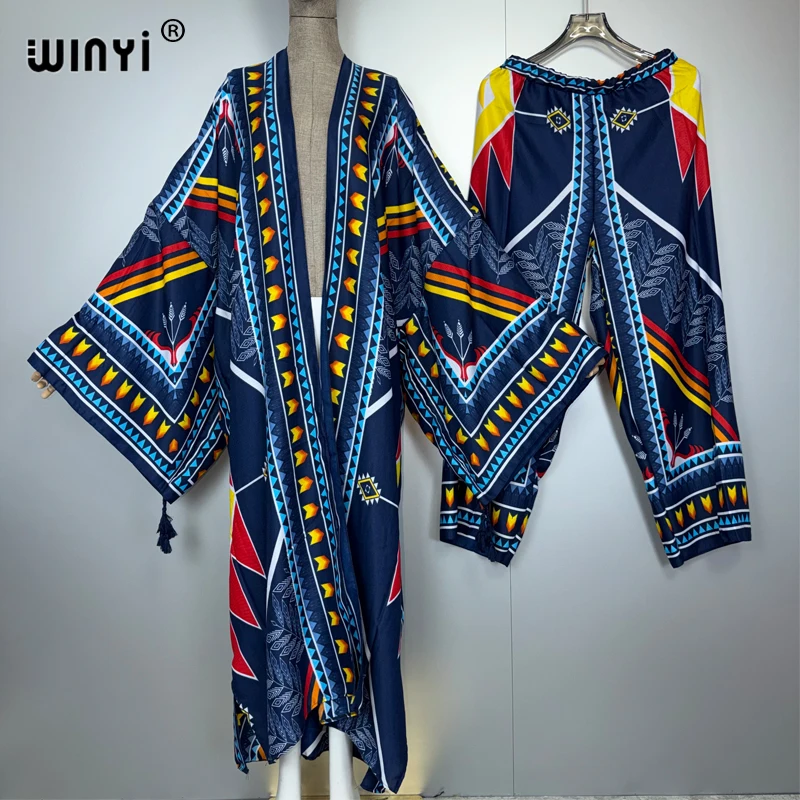 WINYI two-piece suit kimono straight leg pants Bohemian Middle East abaya dubai luxury Women Elastic Floor Length New kaftan
WINYI two-piece suit kimono straight leg pants Bohemian Middle East abaya dubai luxury Women Elastic Floor Length New kaftan