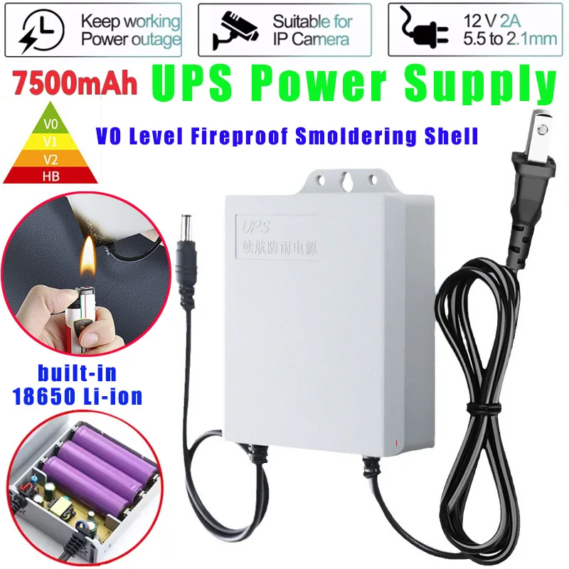 5600mAh UPS Security Camera Special Power Cable without Battery Power Supply Power Outage To Continue Working CCTV Accessory
5600mAh UPS Security Camera Special Power Cable without Battery Power Supply Power Outage To Continue Working CCTV Accessory