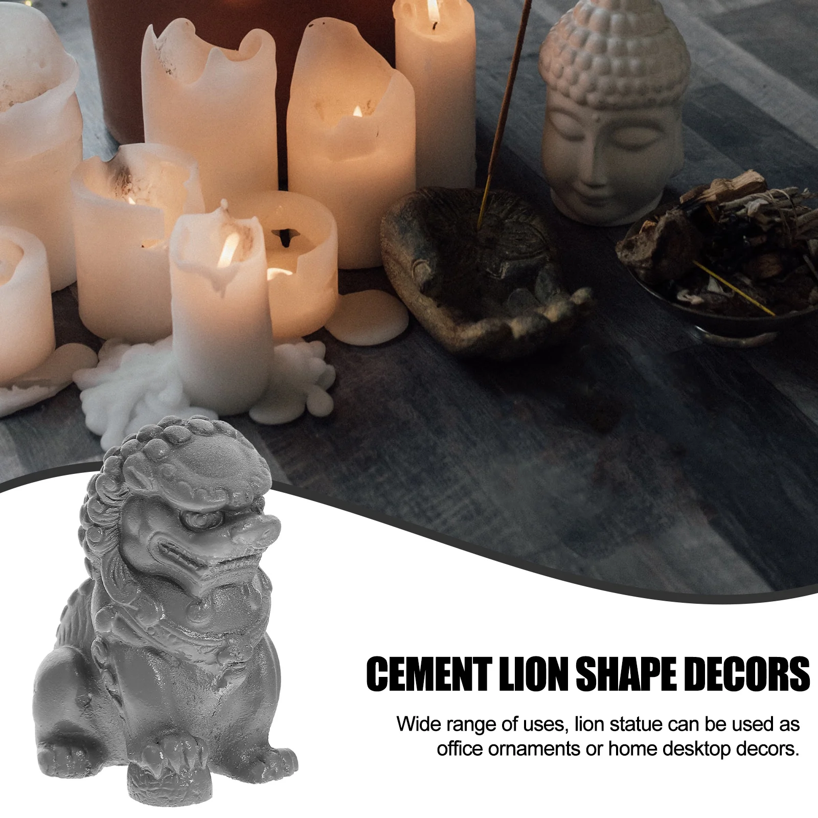 Cement Decor For Home Office Mini Lion Decor Desktop Tabletop Small Sculpture Ornament
Cement Decor For Home Office Mini Lion Decor Desktop Tabletop Small Sculpture Ornament
