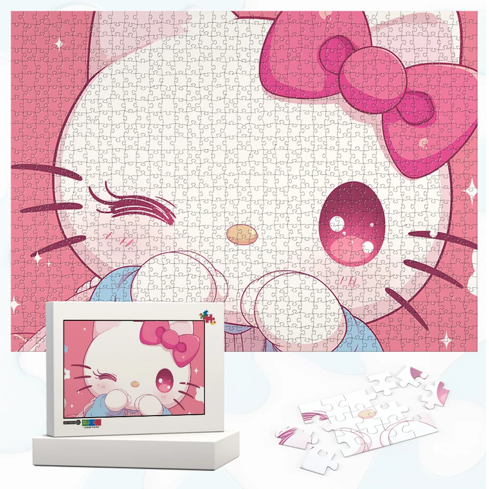 Hello Kitty Pink Winking Puzzle Sanrio Anime Characters Jigsaw Puzzles Kawaii Japanese Style Board Games Hobbies for Kids Adults
Hello Kitty Pink Winking Puzzle Sanrio Anime Characters Jigsaw Puzzles Kawaii Japanese Style Board Games Hobbies for Kids Adults