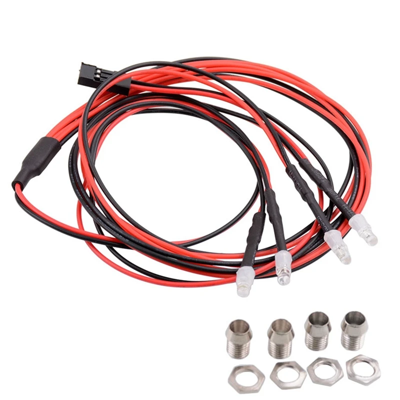4 LED Light Kit 2 White 2 Red 3mm Headlights for 1/24 RC Crawler Car Axial SCX24 90081 AXI00002 Upgrade Parts
4 LED Light Kit 2 White 2 Red 3mm Headlights for 1/24 RC Crawler Car Axial SCX24 90081 AXI00002 Upgrade Parts
