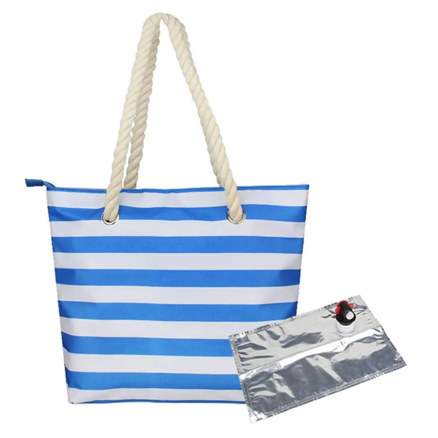 Fashionable Wine Bag with Hidden Insulated Compartment - Stylish Beach Tote Handbag for Outdoor Parties and Storage
Fashionable Wine Bag with Hidden Insulated Compartment - Stylish Beach Tote Handbag for Outdoor Parties and Storage