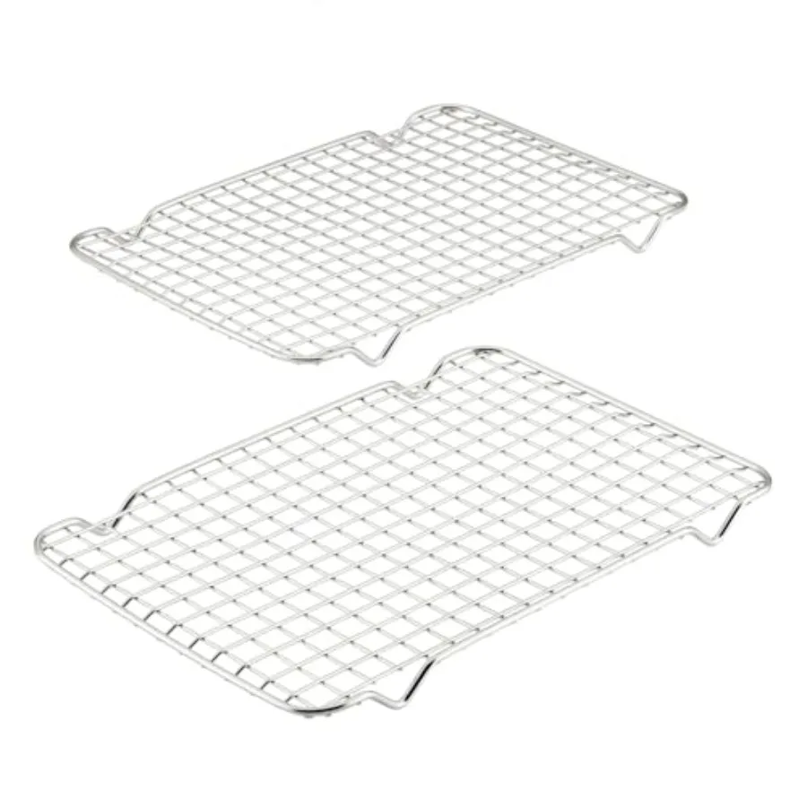 Provisions OvenBond 13 x 18 дюймов Охлаждающая стойка для сковороды из нержавеющей стали с половиной листа Набор из 2 шт. 
Provisions OvenBond 13 x 18 дюймов Охлаждающая стойка для сковороды из нержавеющей стали с половиной листа Набор из 2 шт.