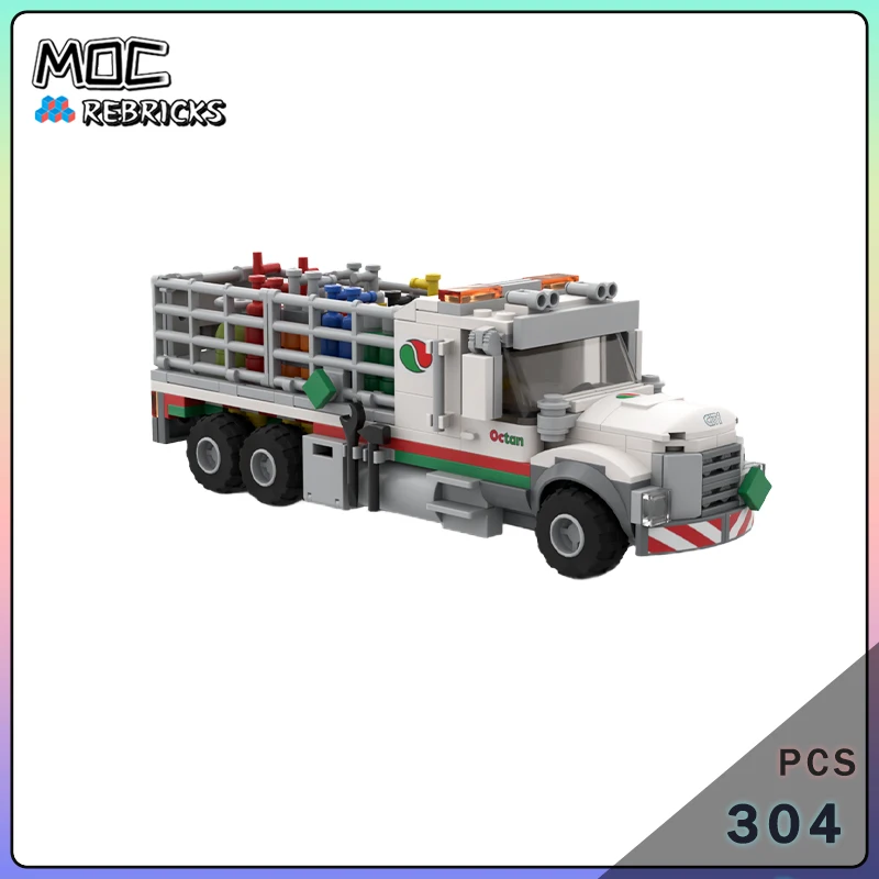 MOC Industrial Gas Cylinder Delivery Truck Building Blocks Set Logistics Cargo Transport Vehicle Model Adult Collection
MOC Industrial Gas Cylinder Delivery Truck Building Blocks Set Logistics Cargo Transport Vehicle Model Adult Collection
