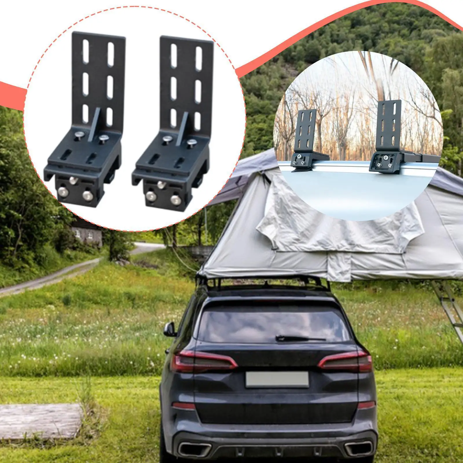 Thickened Awning Mounting Brackets Stainless Steel Tent Support Clamp for Car Roof Rack Outdoor Camping Shade Solution
Thickened Awning Mounting Brackets Stainless Steel Tent Support Clamp for Car Roof Rack Outdoor Camping Shade Solution