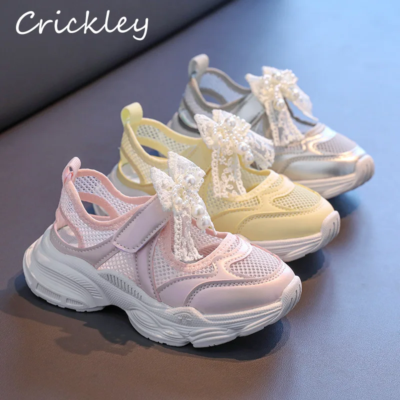 Summer Lace Bow Kids Sneakers Mesh Hollow Out Half Sport Sandals For Girls Breathable Soft High Quality Children Princess Shoes
Summer Lace Bow Kids Sneakers Mesh Hollow Out Half Sport Sandals For Girls Breathable Soft High Quality Children Princess Shoes