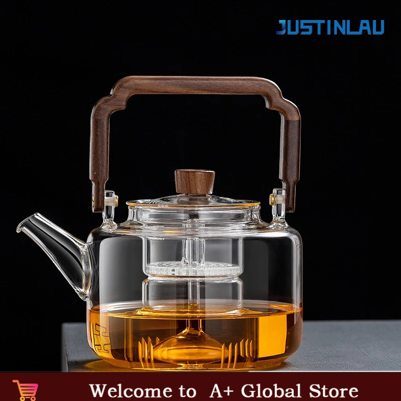 1300ML Glass Teapot Integrated Steaming and Boiling Teapot Thickened Filter Household Kung Fu Tea Set for Electric Pottery Stove
1300ML Glass Teapot Integrated Steaming and Boiling Teapot Thickened Filter Household Kung Fu Tea Set for Electric Pottery Stove