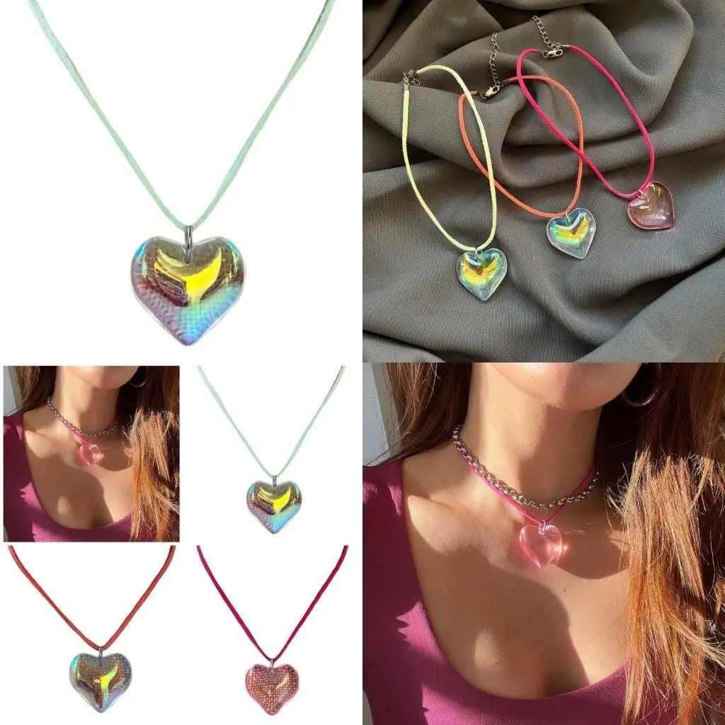 31BB Elegant Heart Necklace Portable Charm Pendant with Elegant Color Chain Perfect Jewelry Accessory for Trendy Women
31BB Elegant Heart Necklace Portable Charm Pendant with Elegant Color Chain Perfect Jewelry Accessory for Trendy Women