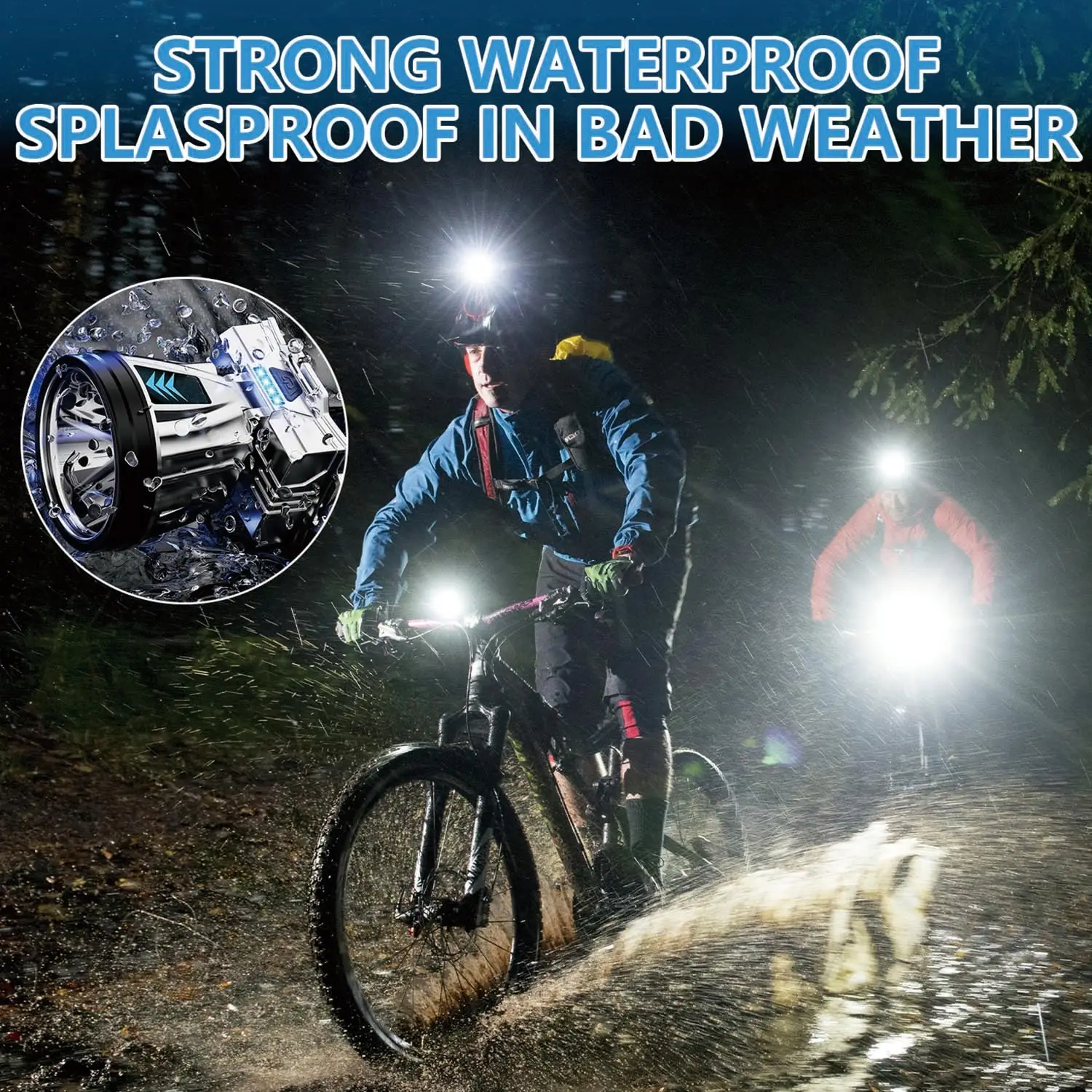 Super Bright High Power LED Rechargeable Headlamp Waterproof Outdoor Sports Headlight with Adjustable Focus Beam
Super Bright High Power LED Rechargeable Headlamp Waterproof Outdoor Sports Headlight with Adjustable Focus Beam