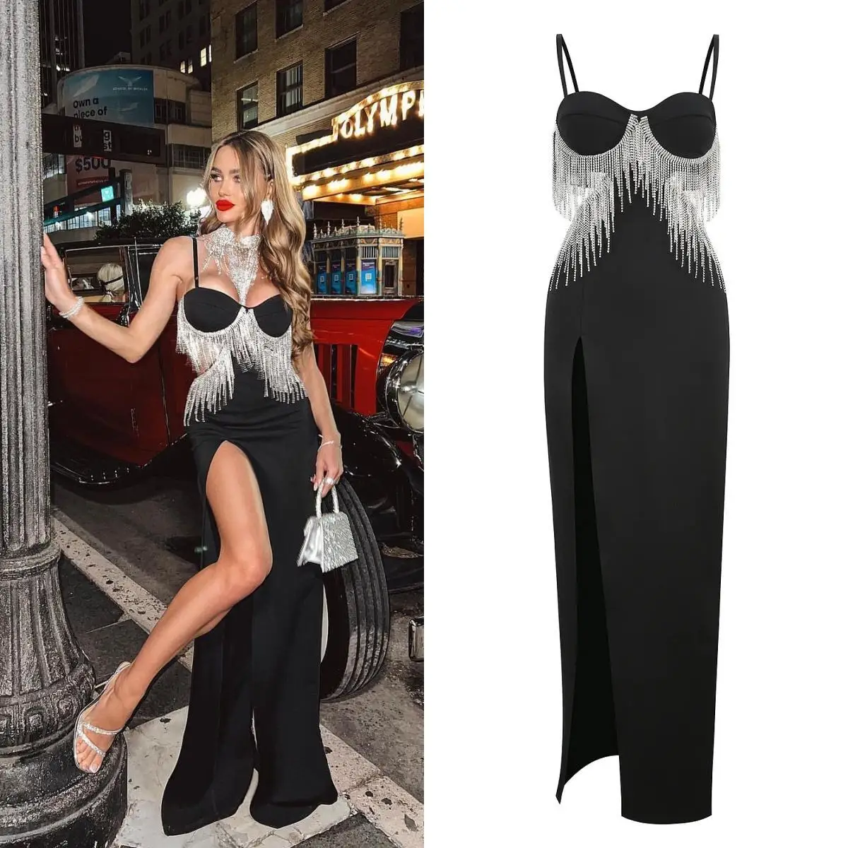 14059#Sexey Black Strapless Y2K Strapless Beading Tassel Feather Shawl Straight Skirt Floor-Length Evening Dress Lady Prom Dress
14059#Sexey Black Strapless Y2K Strapless Beading Tassel Feather Shawl Straight Skirt Floor-Length Evening Dress Lady Prom Dress