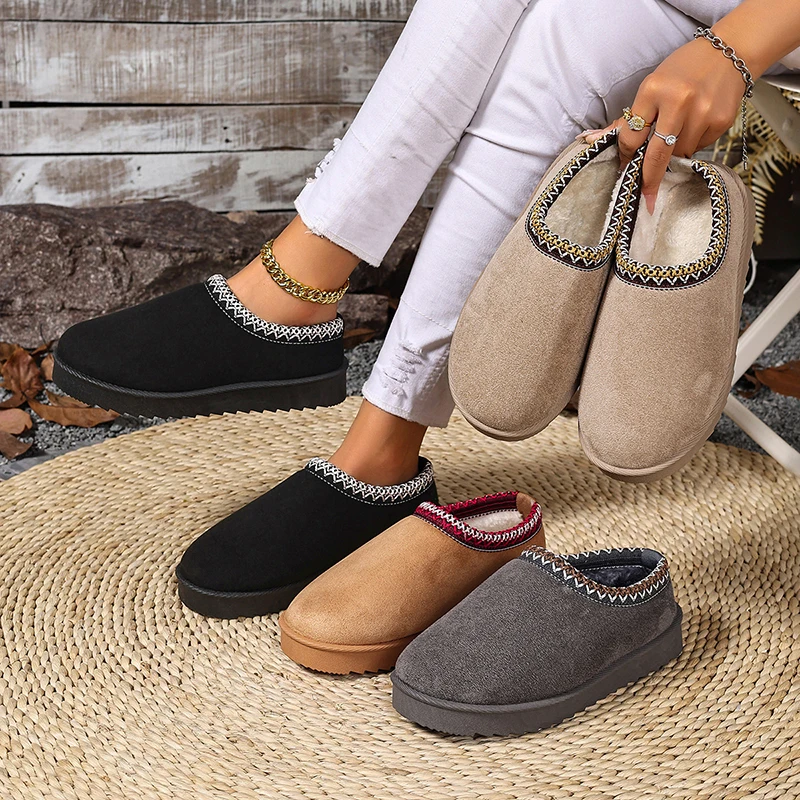 Plush Semi-supporting Shoes with Plush High Heels To Keep Warm and Wear Thick-soled Non-slip Birken Shoes and Lazy Cotton Shoes.
Plush Semi-supporting Shoes with Plush High Heels To Keep Warm and Wear Thick-soled Non-slip Birken Shoes and Lazy Cotton Shoes.