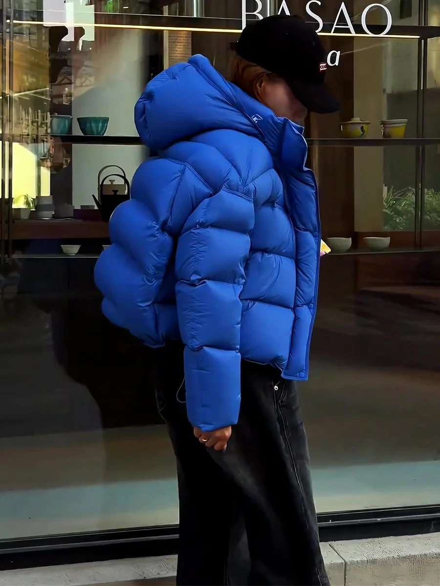 Blue Hooded ort Puffer Jaet Women's Thiened Du down Bread Coat Korean Sle Winter New Arrival Ci Casual Warmth
Blue Hooded ort Puffer Jaet Women's Thiened Du down Bread Coat Korean Sle Winter New Arrival Ci Casual Warmth