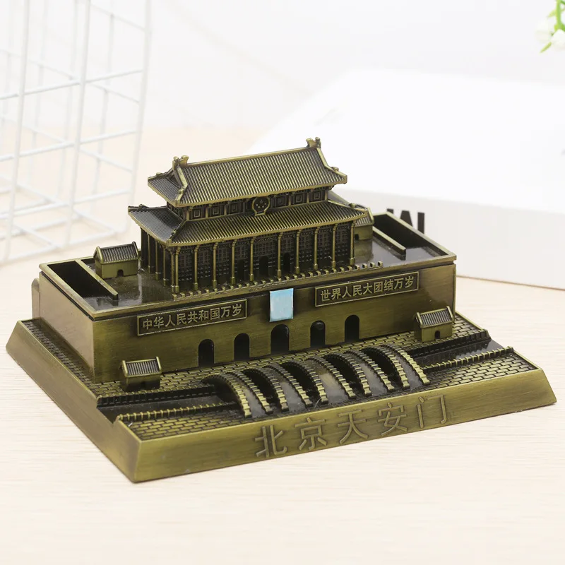 Tiananmen Creative Desktop Ornaments Metal Crafts Beijing Travel Souvenirs Figurines Home Decoration House Model Festive Gift
Tiananmen Creative Desktop Ornaments Metal Crafts Beijing Travel Souvenirs Figurines Home Decoration House Model Festive Gift