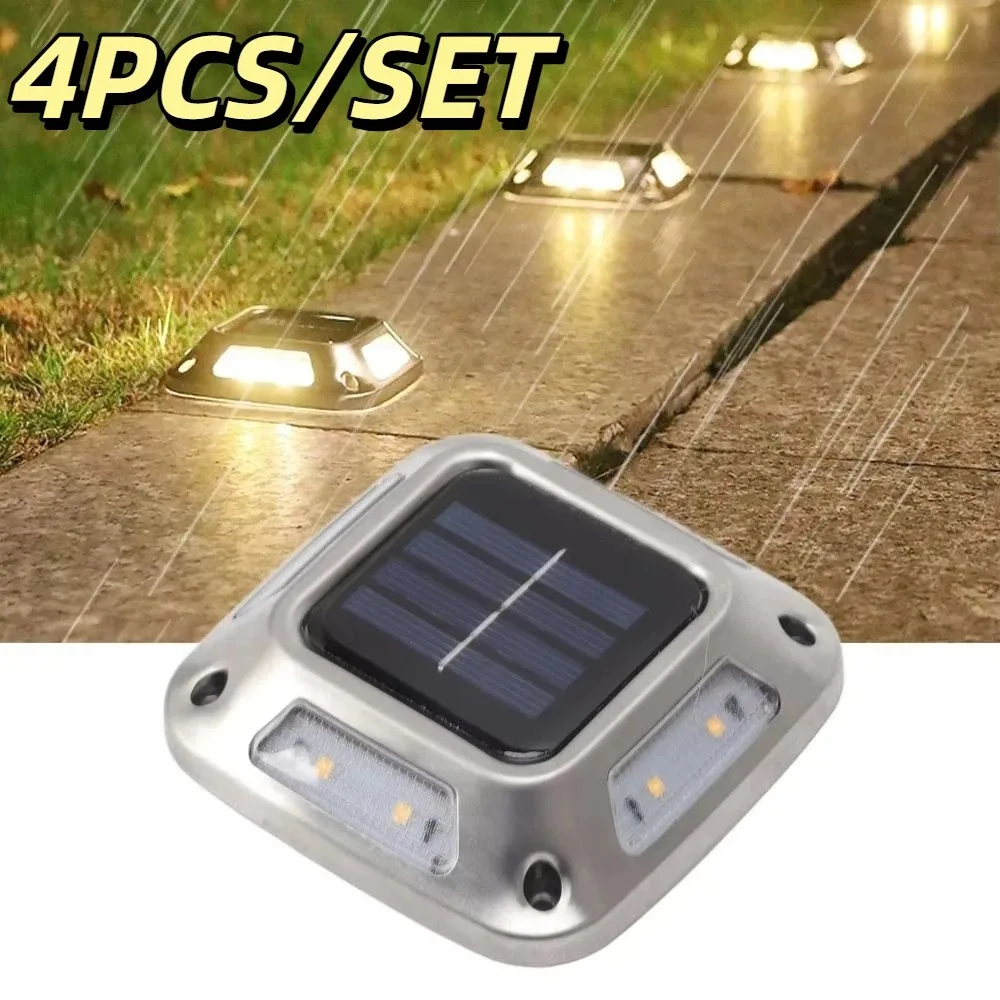 4 PCS 8 LED Solar Ground Lights Warm Light/White Light Waterproof Garden Light Recessed Design Stainless Steel
4 PCS 8 LED Solar Ground Lights Warm Light/White Light Waterproof Garden Light Recessed Design Stainless Steel