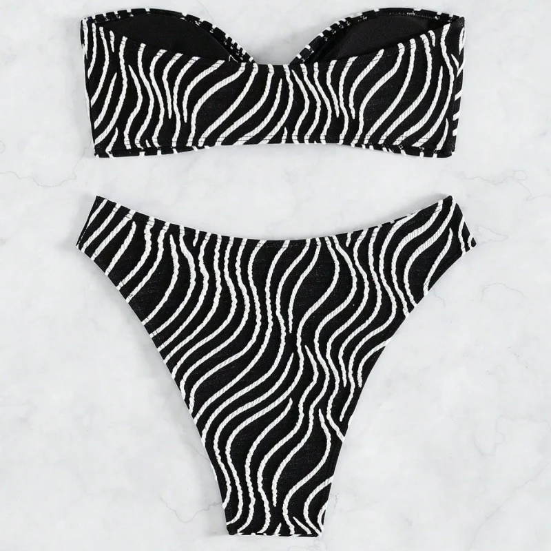 2026New one-piece black and white striped women's bikini swimsuit, sexybikiniSwimwear
2026New one-piece black and white striped women's bikini swimsuit, sexybikiniSwimwear