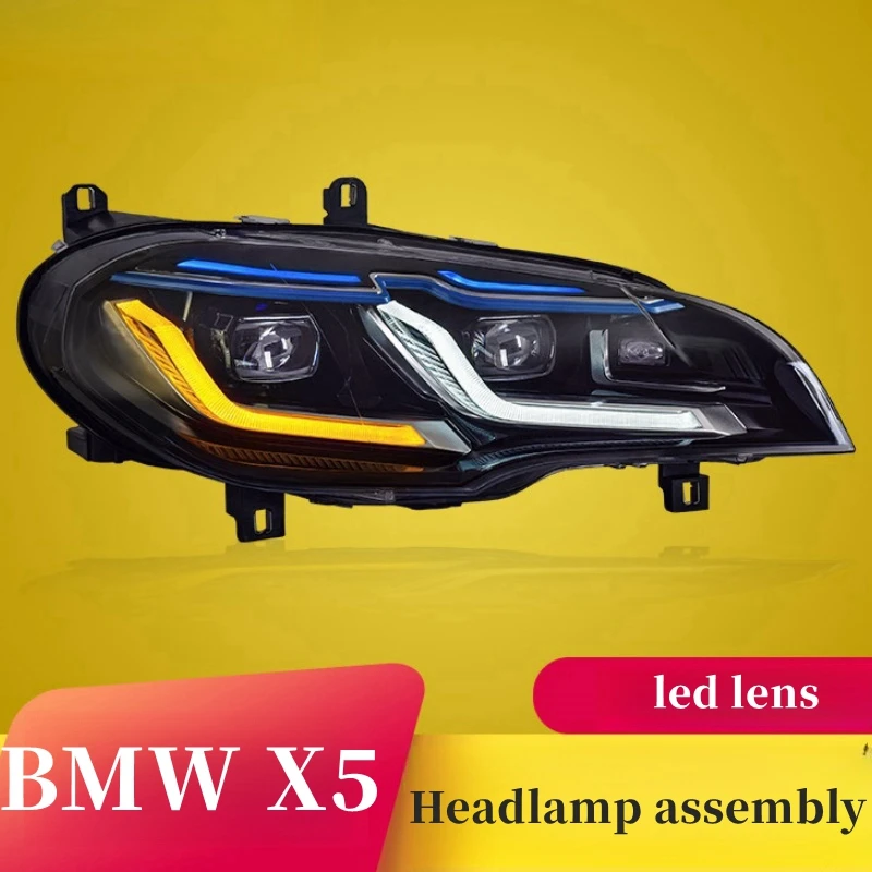 Car Lights Fit For BMW X5 Headlight Assembly E70 07-13 Modified New LED Headlights Daytime Running Lights Flowing Turn Signals
Car Lights Fit For BMW X5 Headlight Assembly E70 07-13 Modified New LED Headlights Daytime Running Lights Flowing Turn Signals