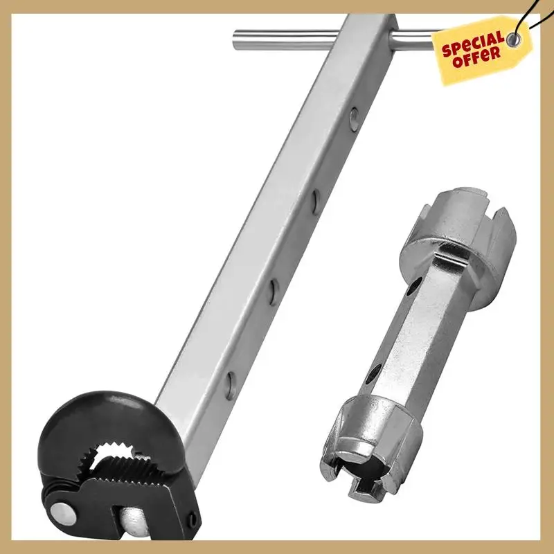 Classy-Telescoping Basin Wrench Adjustable 3/8In To 1-1/4In Capacity Jaw For Tub Plumber Wrenches Tool
Classy-Telescoping Basin Wrench Adjustable 3/8In To 1-1/4In Capacity Jaw For Tub Plumber Wrenches Tool