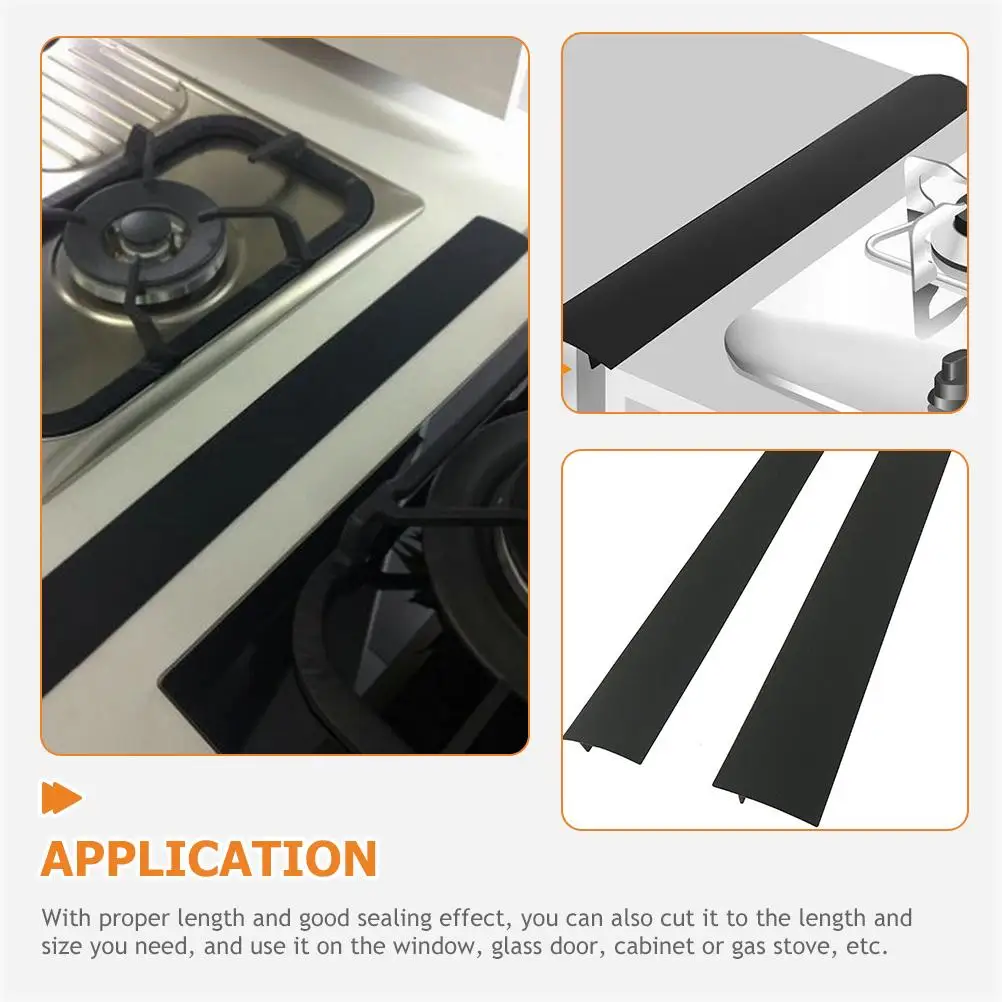 2 Pcs Black 21 Inch Silicone Gap Covers for Stove Countertop Kitchen Seams Filler Heat Resistant Flexible Dustproof Protector
2 Pcs Black 21 Inch Silicone Gap Covers for Stove Countertop Kitchen Seams Filler Heat Resistant Flexible Dustproof Protector