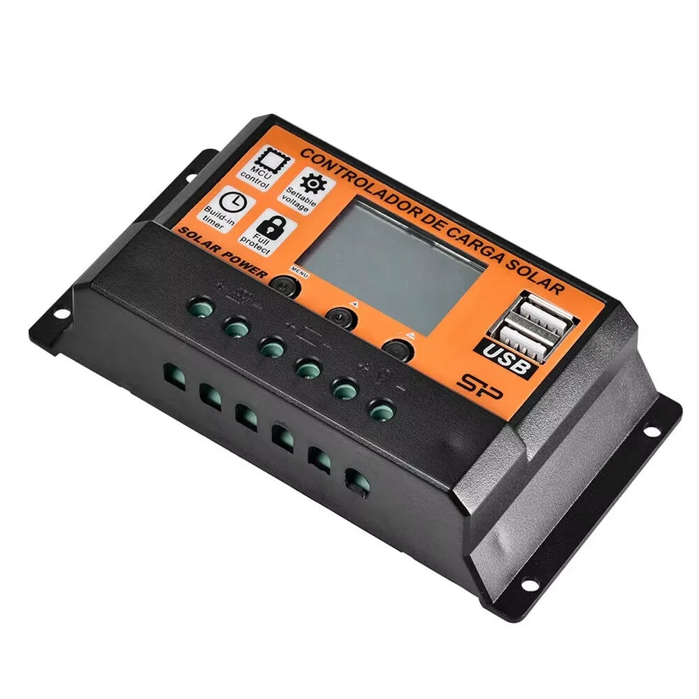 10A 20A 30A 40A 50A 60A 100A MPPT Solar Charge Controller, 12V/ 24V Solar Panel Regulator with Adjustable LCD Display Dual USB
10A 20A 30A 40A 50A 60A 100A MPPT Solar Charge Controller, 12V/ 24V Solar Panel Regulator with Adjustable LCD Display Dual USB