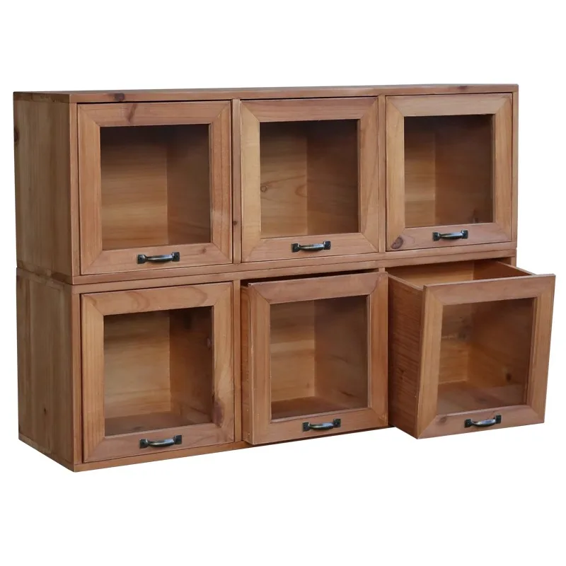 Glass drawer table cosmetics wooden retro storage box storage box home desktop finishing
Glass drawer table cosmetics wooden retro storage box storage box home desktop finishing