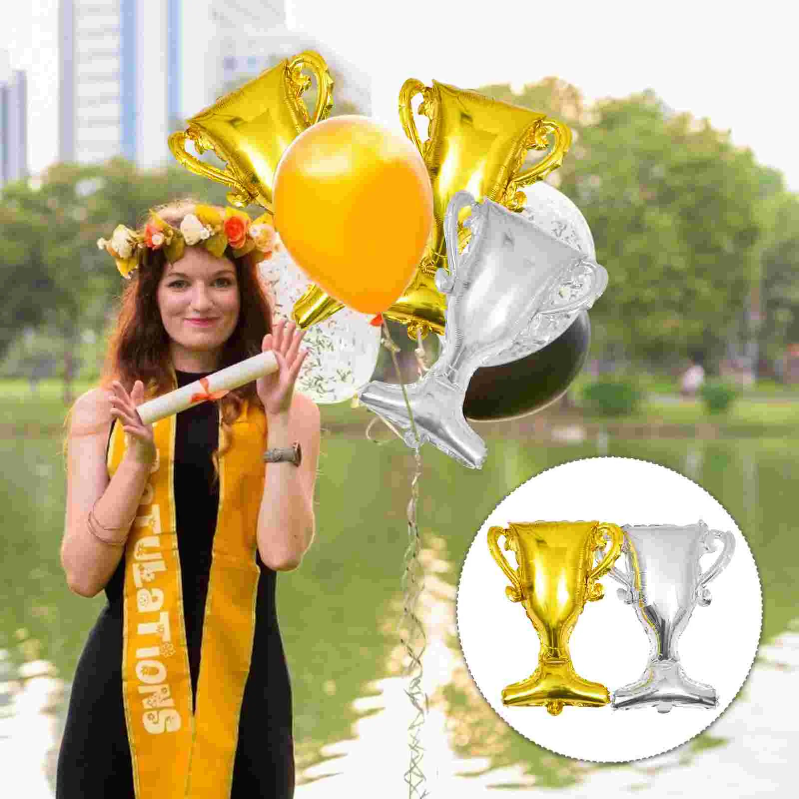 10 Pcs Balloon Graduation Balloons Celebration Trophies Birthday Decorative Aluminum Film Party Basketball
10 Pcs Balloon Graduation Balloons Celebration Trophies Birthday Decorative Aluminum Film Party Basketball