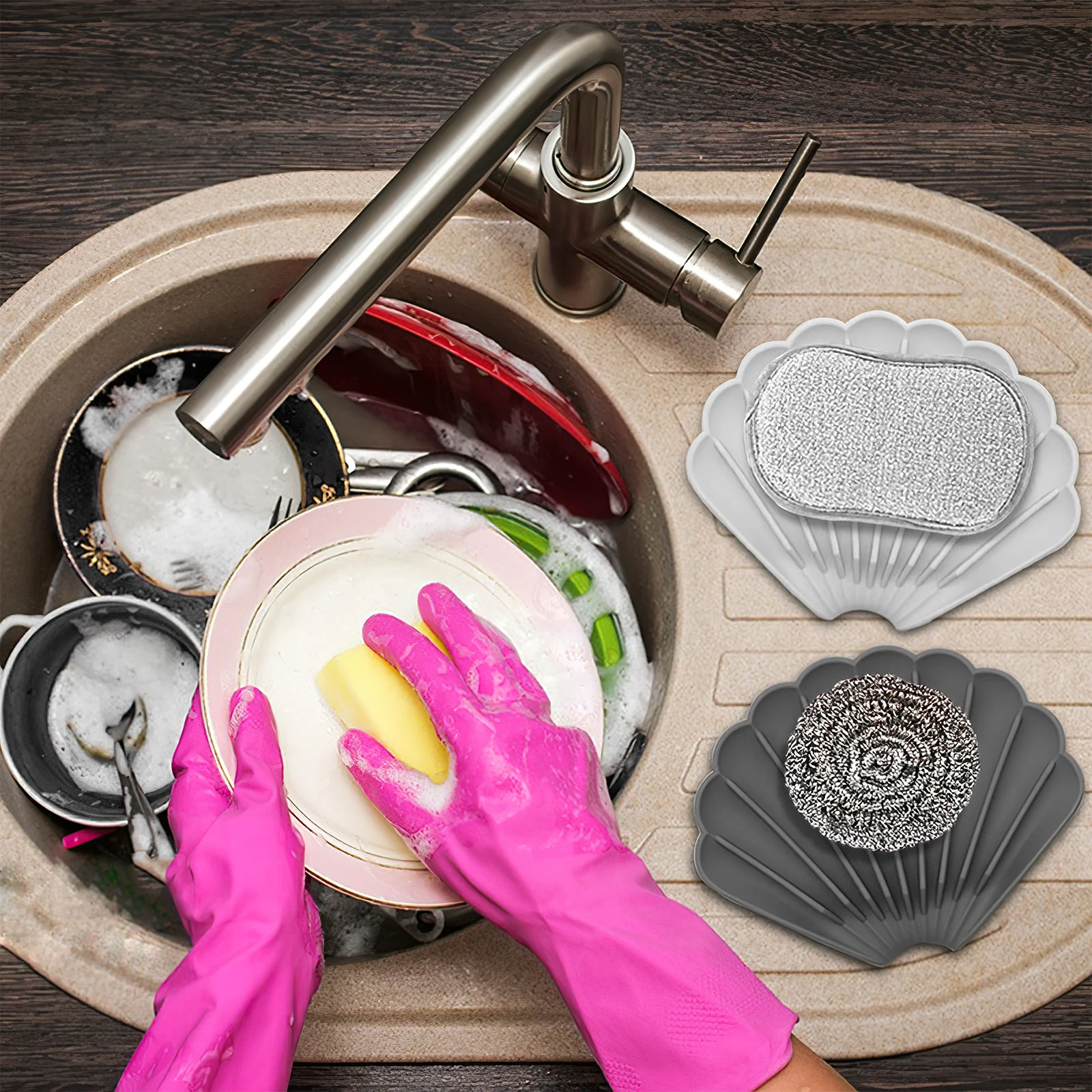 2Pcs Elegant Soap Dish Silicone Self-Draining Holder for Bathroom Shower Kitchen Soap Box Non-Slip Storage Tray
2Pcs Elegant Soap Dish Silicone Self-Draining Holder for Bathroom Shower Kitchen Soap Box Non-Slip Storage Tray